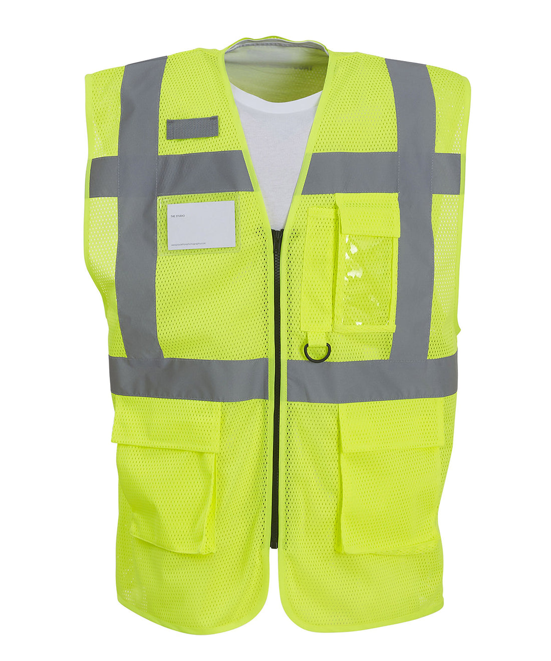 Yoko Hi-Vis Top Cool Open-Mesh Executive Waistcoat (HVW820) (YK015)