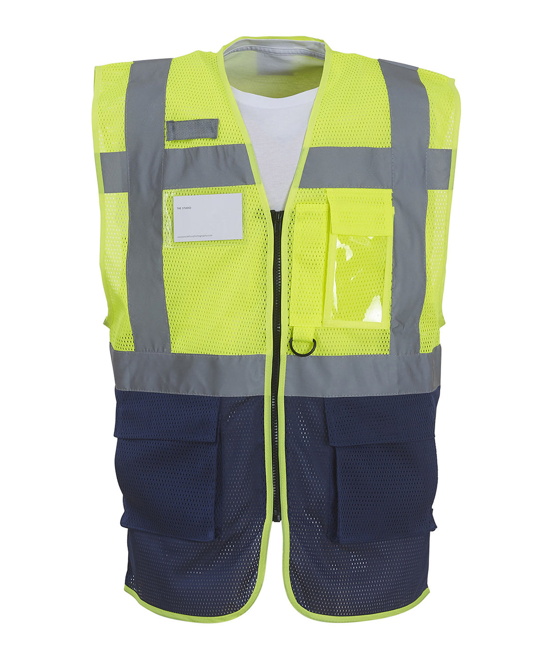 Yoko Hi-Vis Top Cool Open-Mesh Executive Waistcoat (HVW820) (YK015)