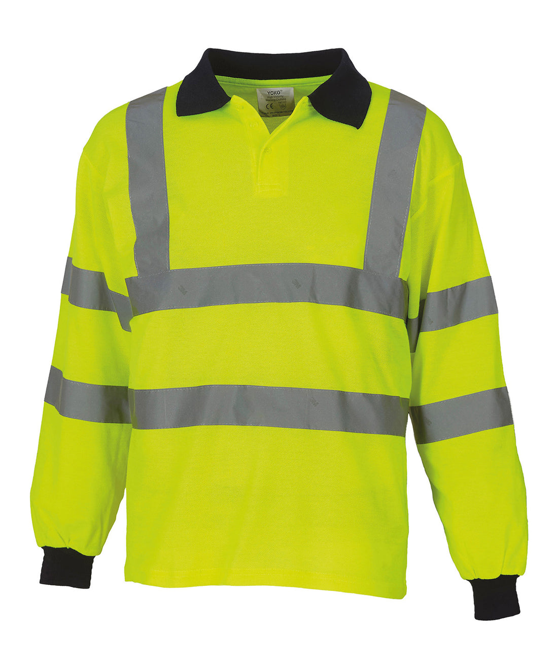 Yoko Hi-Vis Long Sleeve Polo (HVJ310) (YK021)