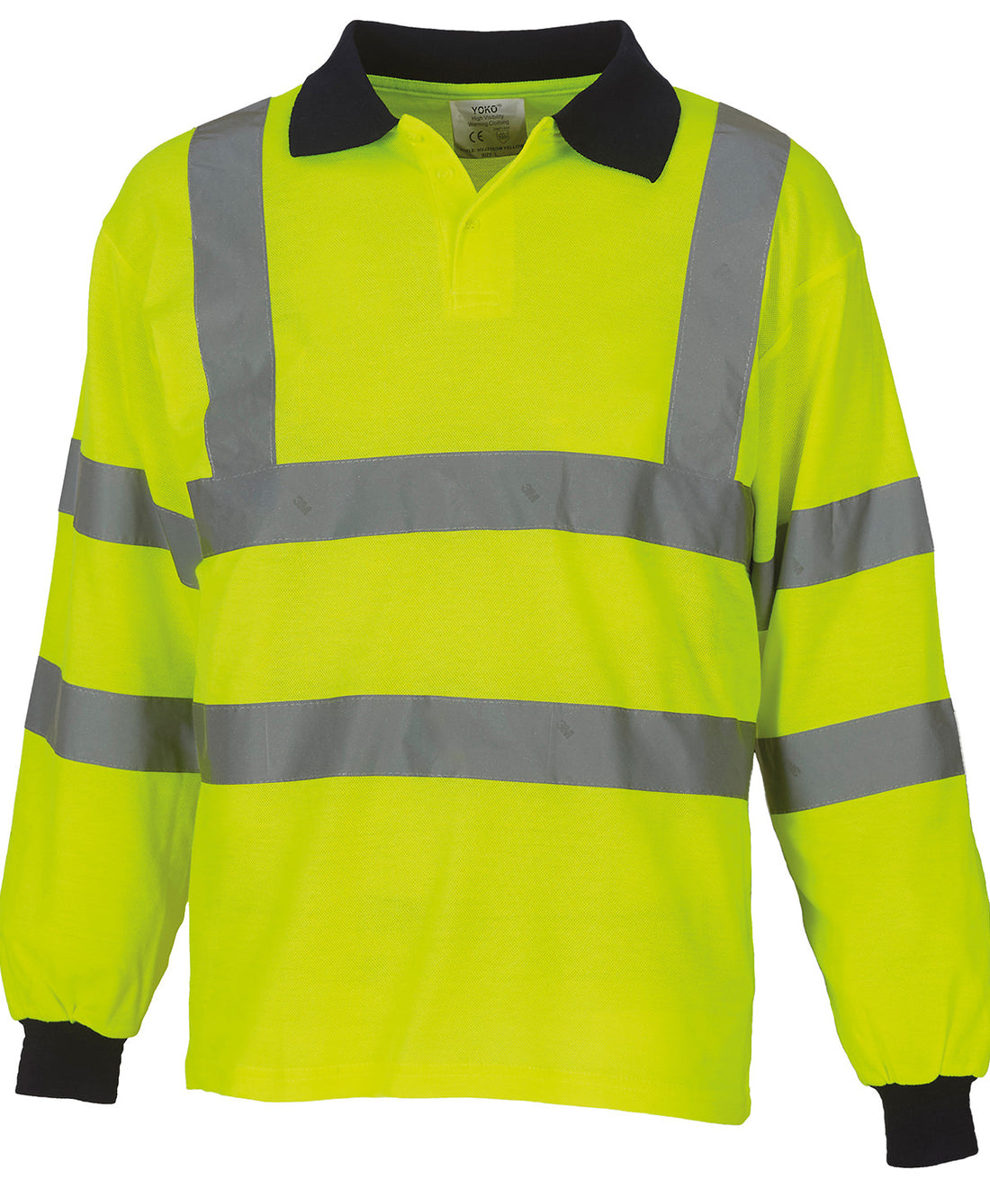 Yoko Hi-Vis Long Sleeve Polo (HVJ310) (YK021)