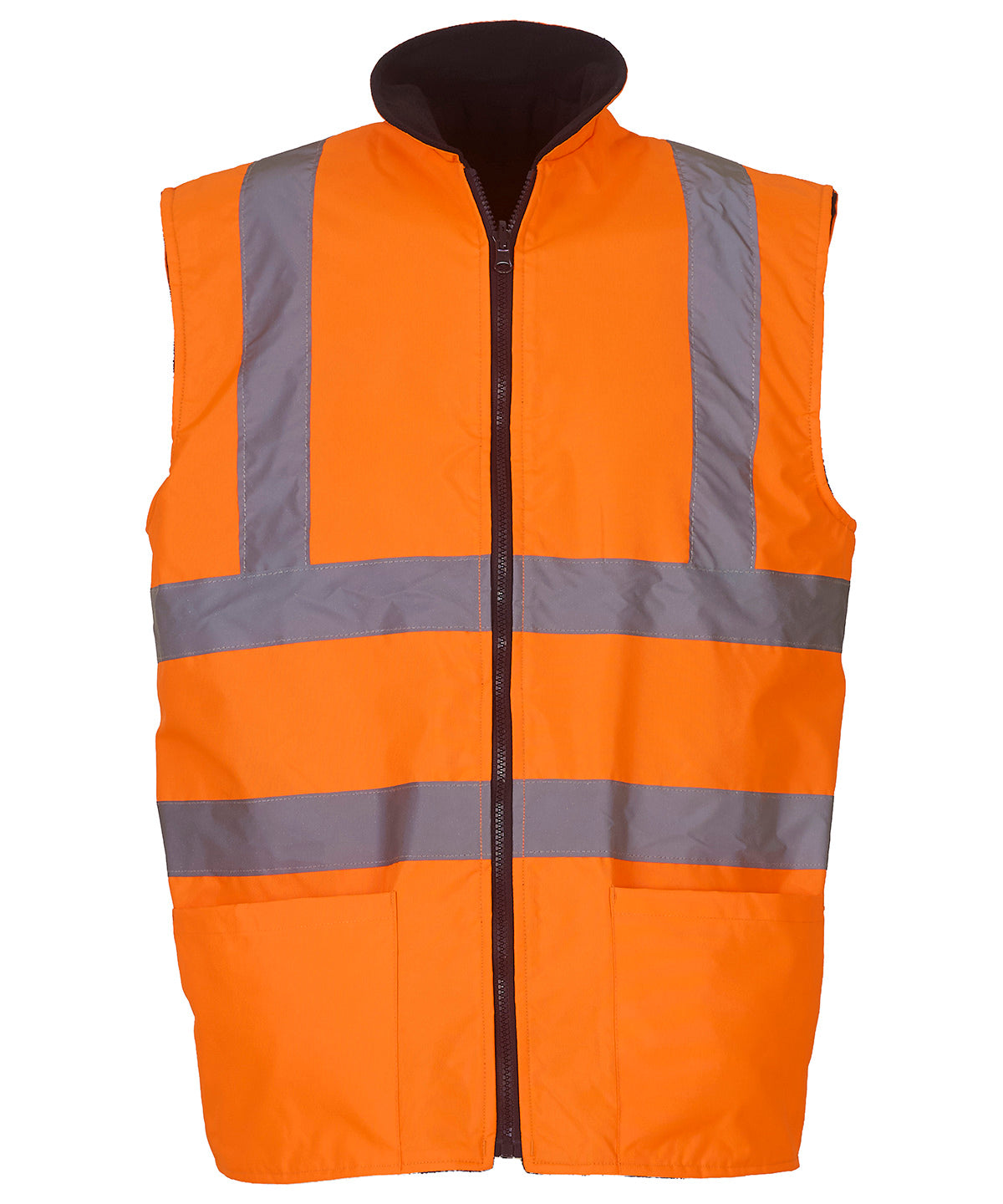 Yoko Hi-Vis Reversible Fleece Bodywarmer (HV008F) (YK041)