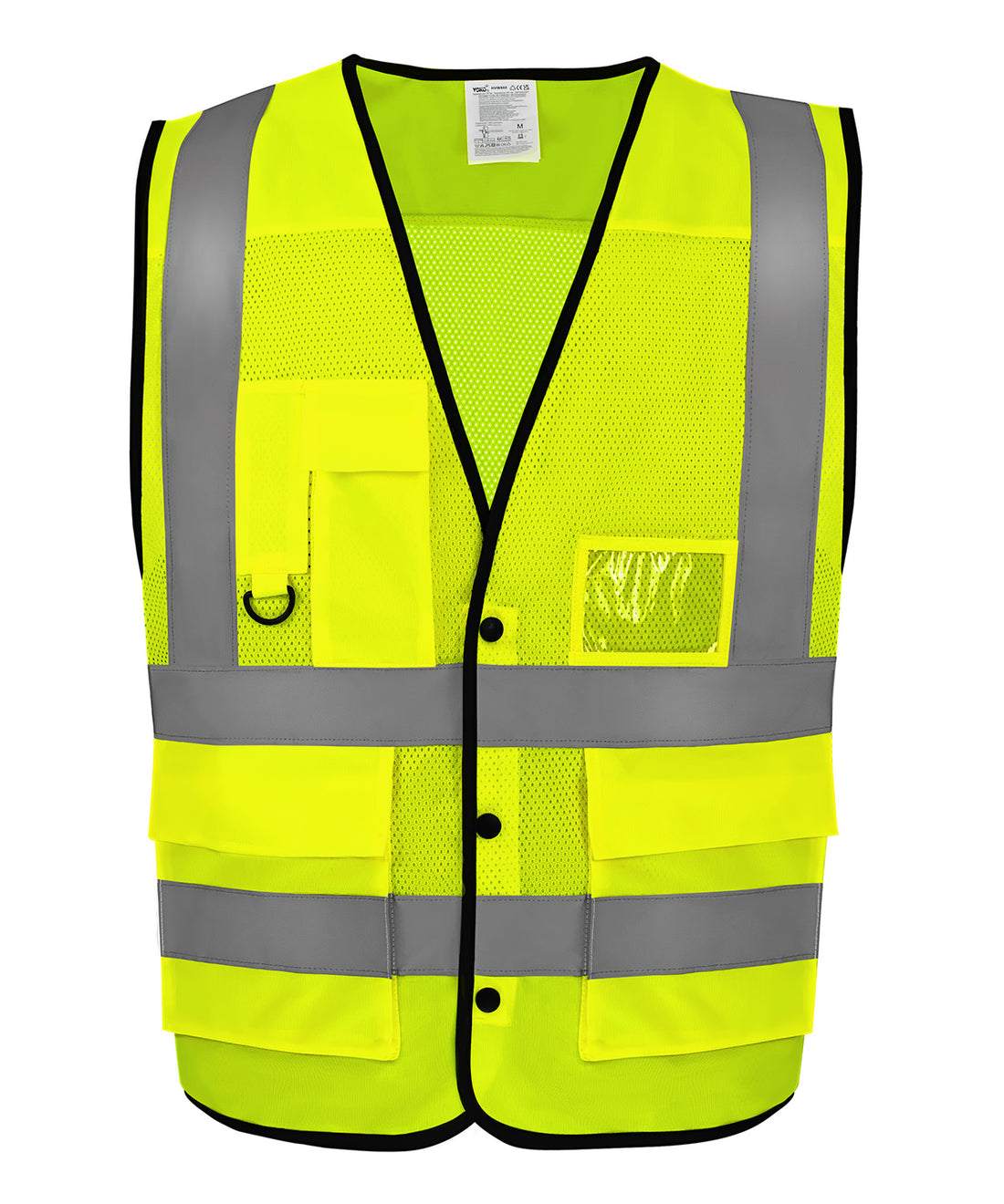 Yoko Hi-Vis Superior Open Mesh Button Waistcoat (HVW860) (YK057)
