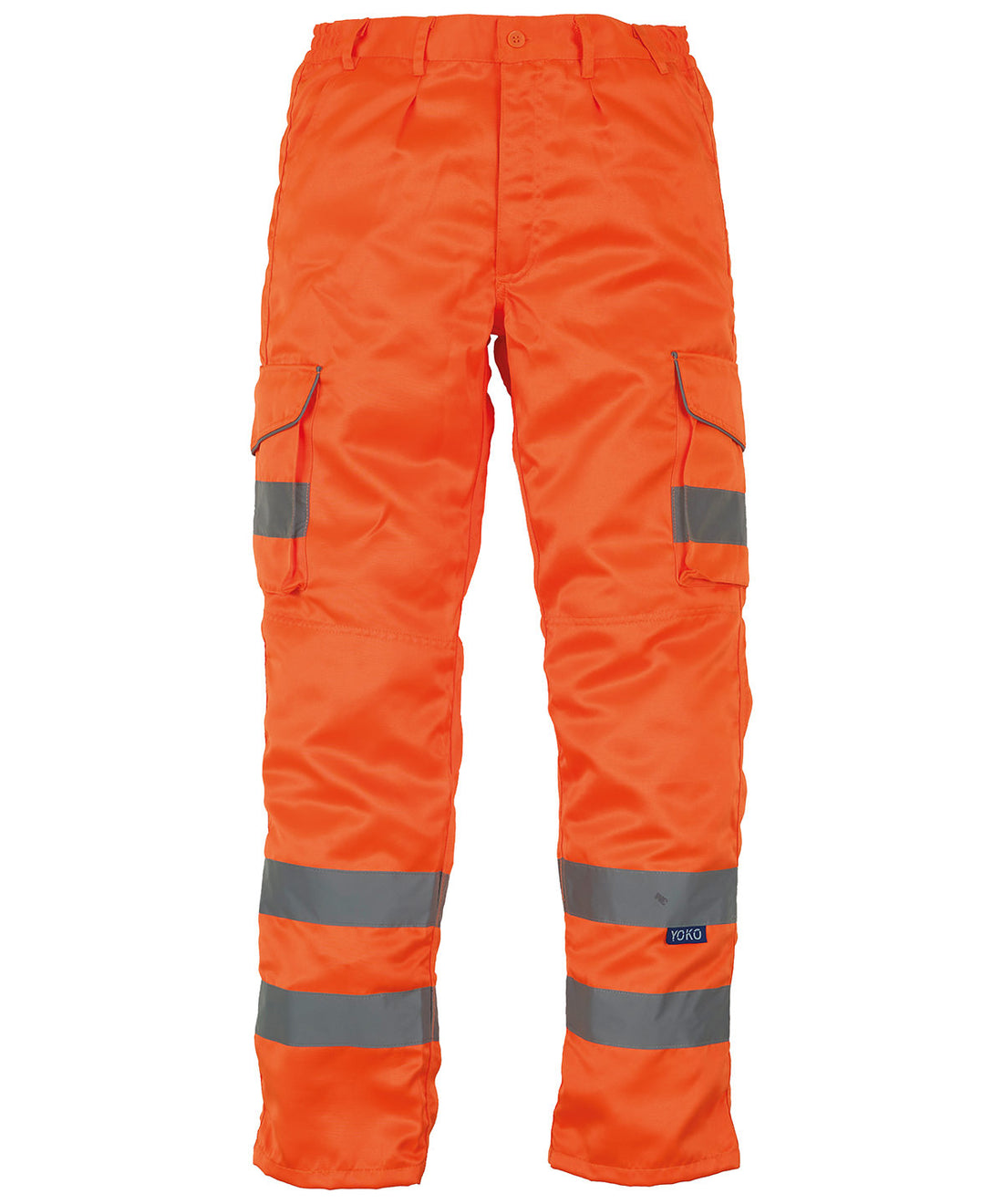 Yoko Hi-Vis Polycotton Cargo Trousers with Kneepad Pockets (HV018T/3M) (YK073)