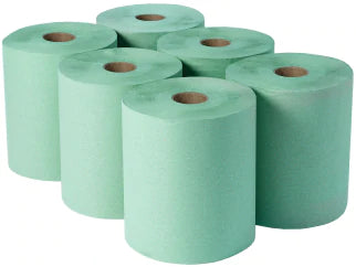 X5 BALES OF GREEN PAPER + FREE DISPENSER