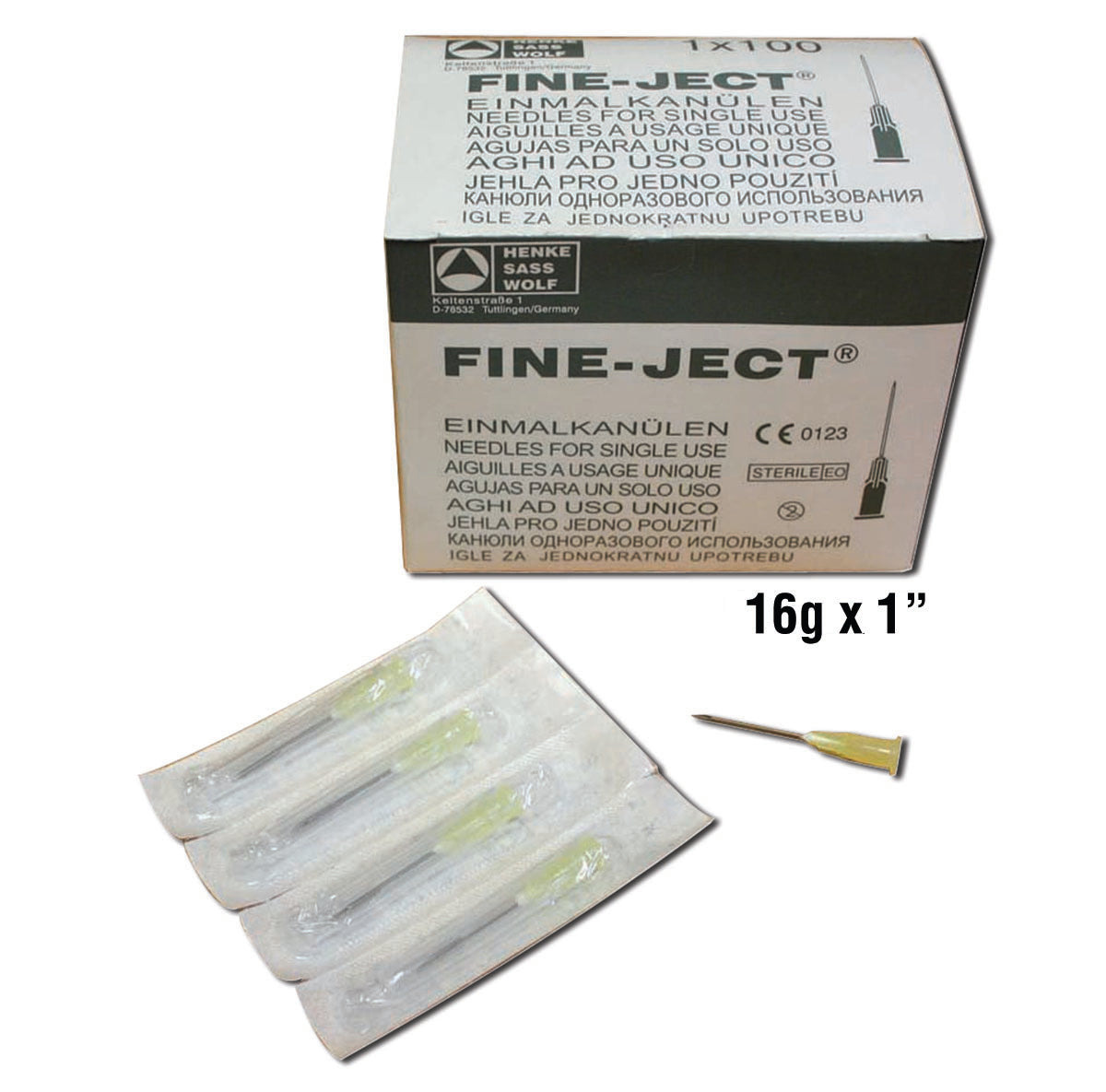 Disposable Needles 17g x 1" (1 pack)