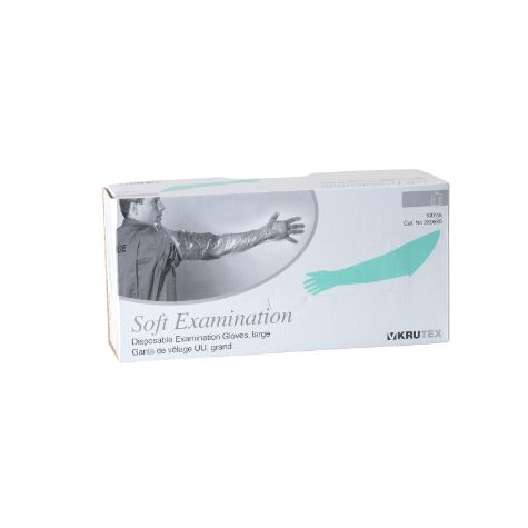 Krutex Soft Armlength Gloves Green