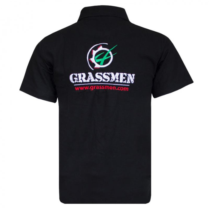GRASSMEN Black Polo Shirt