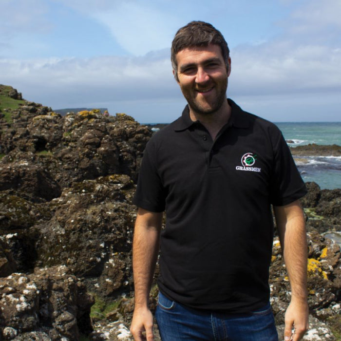 GRASSMEN Black Polo Shirt