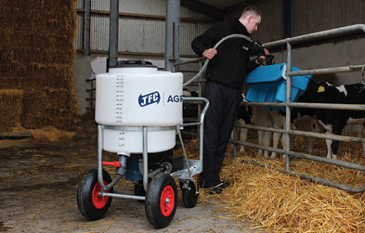JFC Milk Kart with Mixer & Pump 170 Litre