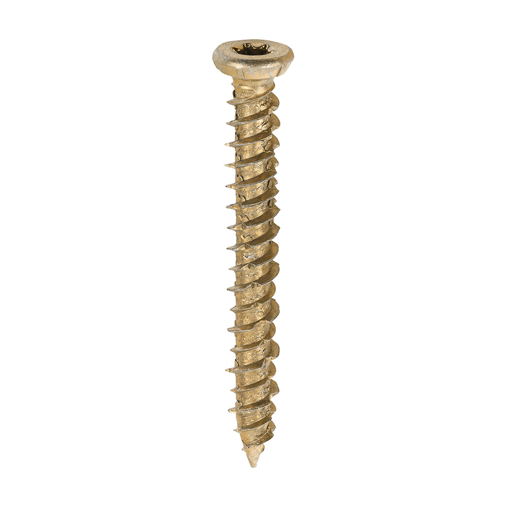 Timco Multi-Fix Concrete Screws - Yellow Countersunk
