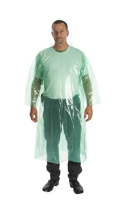 Dispoable Pullover Coat - Green
