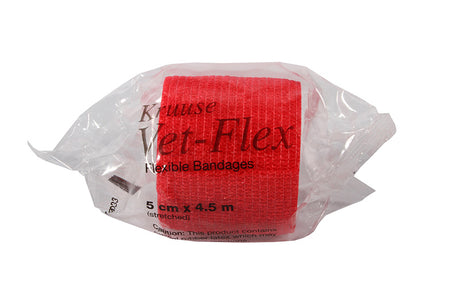 Vet-Flex - 5cm x 4.5m - Red