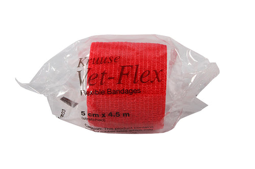 Vet-Flex - 5cm x 4.5m - Red