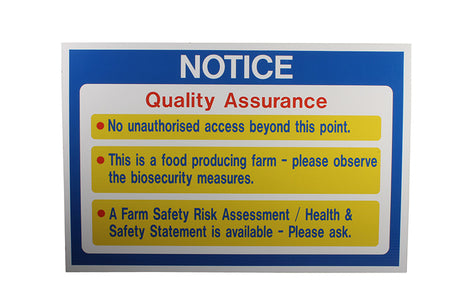Quality Assurance Sign