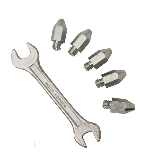 Long Jump Stud with spanner - 5 Pack
