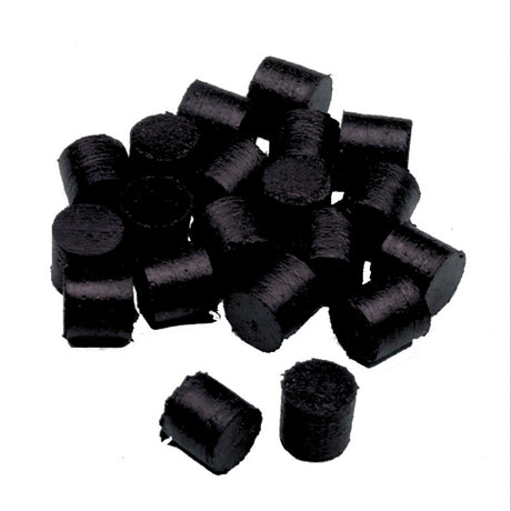 Rubber Stud Sleepers - Black - 20 Pack