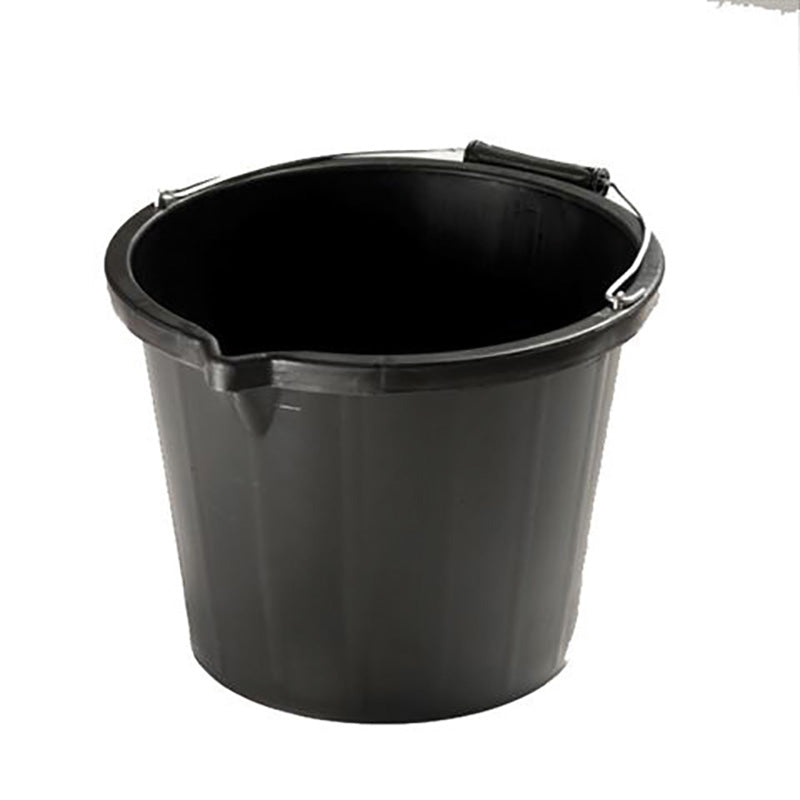 Airflow Heavy Duty Builders Bucket - 15lt - Black