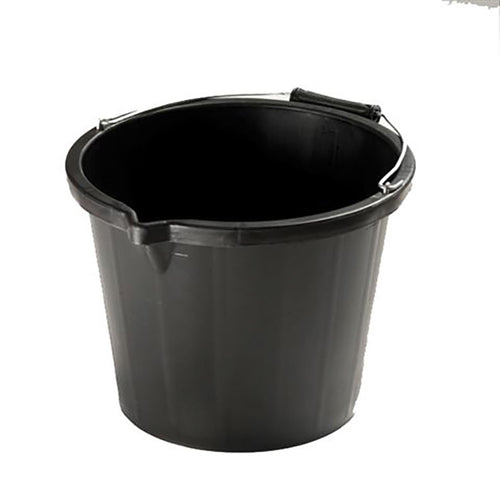 Airflow Heavy Duty Builders Bucket - 15lt - Black