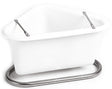 Plastic Corner manger - White