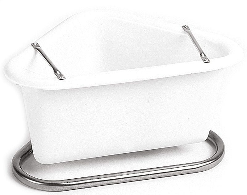 Plastic Corner manger - White