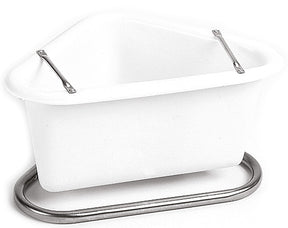 Plastic Corner manger - White