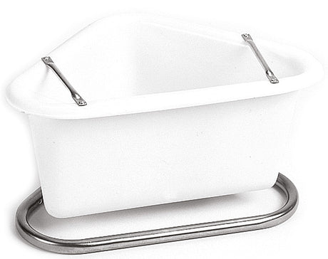 Plastic Corner manger - White