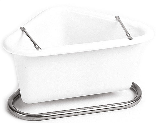 Plastic Corner manger - White