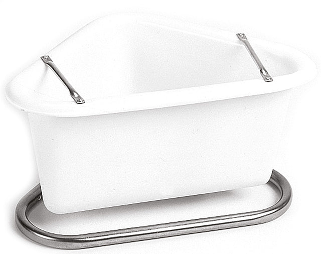 Plastic Corner manger - White