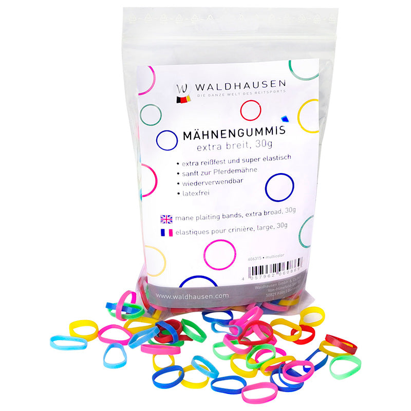 Multicolour Extra wide Plaiting Bands - Multicolour