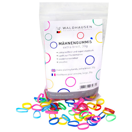 Multicolour Extra wide Plaiting Bands - Multicolour
