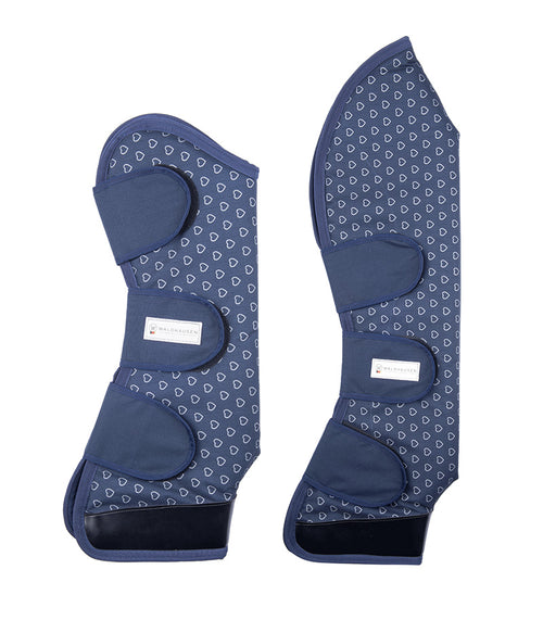 Travel Boots Silver Hearts - Cob