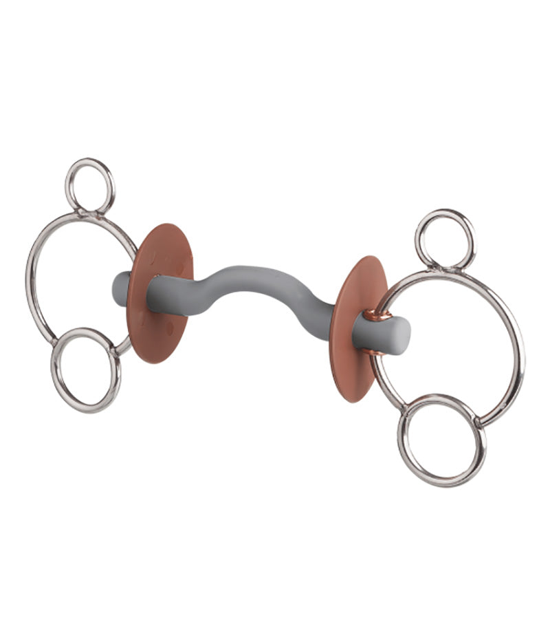 Beris 3 Ring Tongue Port Snaffle