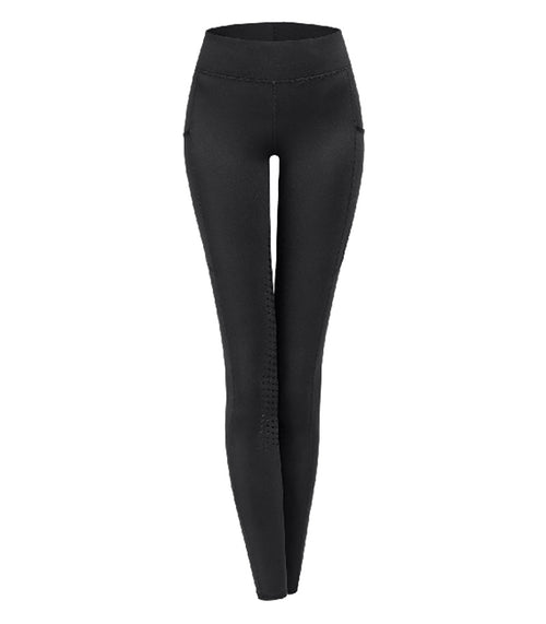 Ella Ladies Riding Thermal Leggings -44 - Black