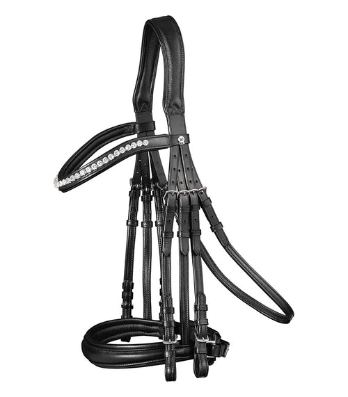 X-Line Supersoft Double Bridle - Black - Full