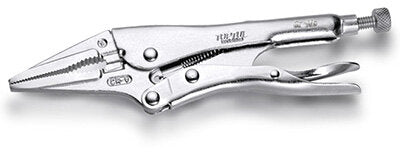 Long Nose Locking Pliers with Wire Cutter 6"