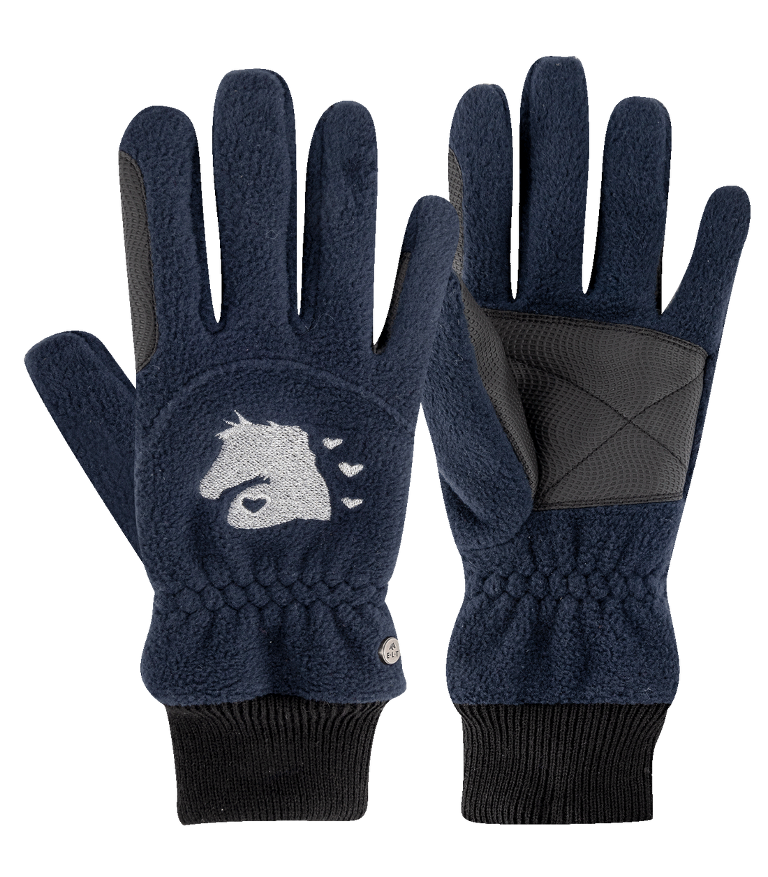 Lucky Giselle Fleece Kids Riding Gloves - Nightblue - 7-9 years
