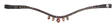 X-Line Browband, Diadem, Amber Pony