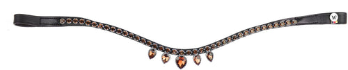 X-Line Browband, Diadem, Amber Pony