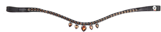 X-Line Browband, Diadem, Amber Pony