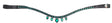 X-Line Browband -Diadem Green - Pony