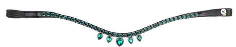 X-Line Browband -Diadem Green - Pony