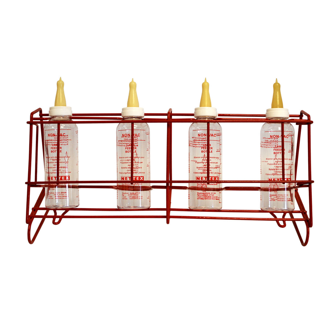 Non Vac Bottles Rack System With 4 Non Vac Bottles & Teats