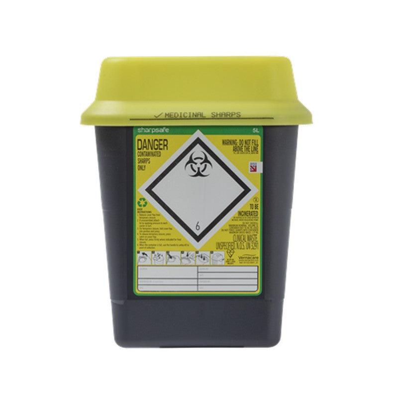 Sharpsafe Container - 5Ltr - Grey