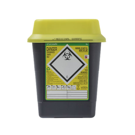Sharpsafe Container - 5Ltr - Grey