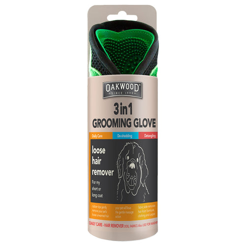 Oakwood 3-in-1 Grooming Glove