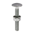 Timco Carriage Bolt, Washer & Nut - Exterior Silver
