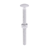Timco Carriage Bolt, Washer & Nut - Exterior Silver