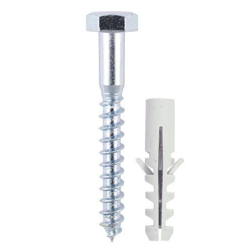 Timco Coach Screw & Nylon Plug