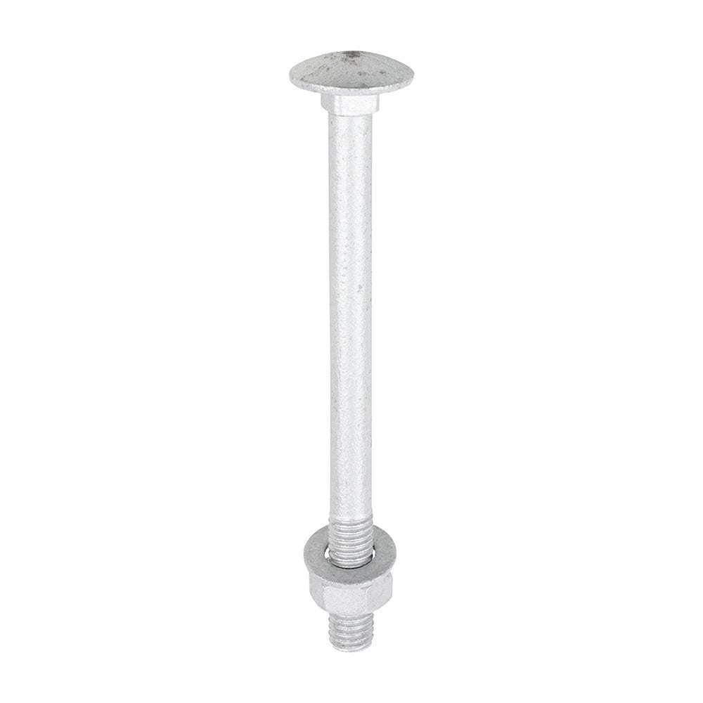 Timco Carriage Bolt, Washer & Nut - Exterior Silver