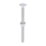 Timco Carriage Bolt, Washer & Nut - Exterior Silver